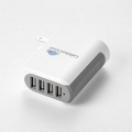 UL Listed 4.8 Amp Wall Charger w/ Four USB Ports